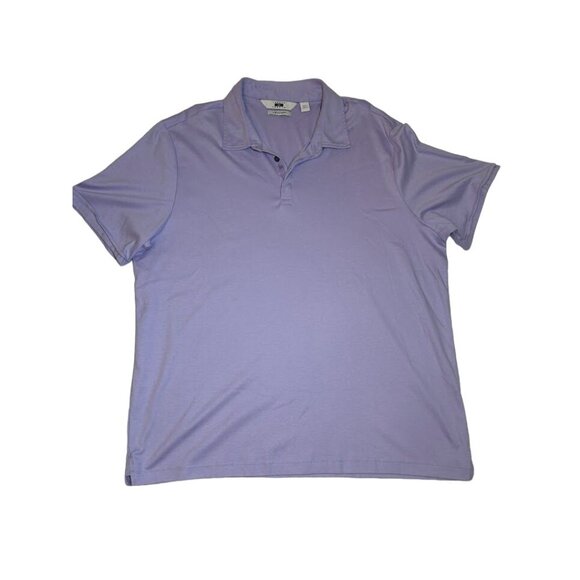 Joseph Abboud Men's Liquid Soft Polo Shirt XXL 100% Cotton Lavender - Picture 1 of 4